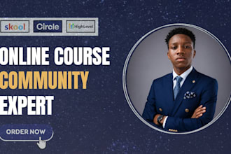setup and build skool community circle so ghl online course community