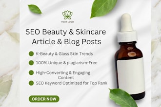 write professional beauty, skincare, and makeup articles
