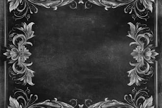 design a custom hand drawn chalkboard art