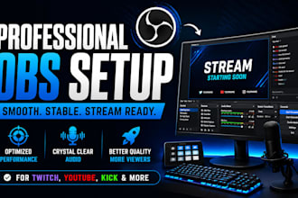 setup obs studio for smooth streaming on twitch youtube and kick