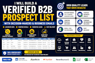 build a verified b2b prospect list with decision makers and business emails