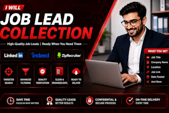 get recruitment leads from indeed, linkedin, ziprecruiter