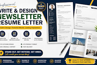 write and design news letter resume letter design