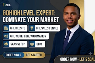 set up gohighlevel CRM, workflows, email and SMS automation