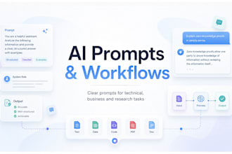 write ai prompts and workflows for your task