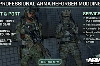 edit and port clothing and gun script equipment to arma reforger