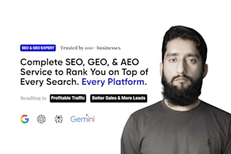 seo, GEO, aeo to rank your website on google, chatgpt, and perplexity