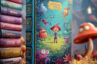 design children book story illustrations, kids book covers