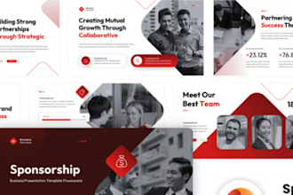 design a premium sponsorship proposal sponsorship pitch deck for events sports