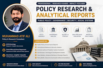 do policy research and analytical reports