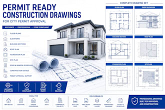 construction plan building permit house plans city approval