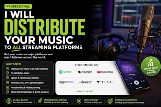 distribute your music to all streaming platform