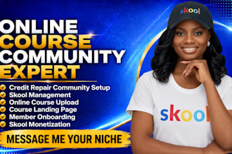 setup skool community skool community setup skool community manager skool credit