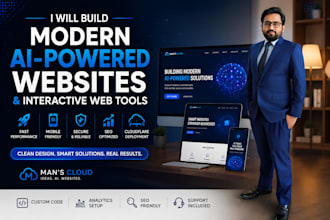build a modern responsive website or interactive web tool