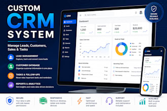 develop a custom CRM system for sales and lead management