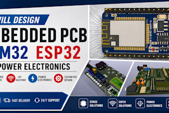 design embedded pcb stm32 esp32 and power electronics