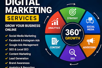 provide complete 360 digital marketing services for your business