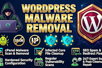 fix wordpress hacked and fix wordpress bug website security