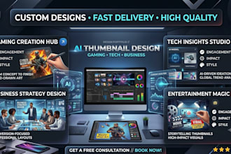 create eye catching ai youtube thumbnails for high CTR