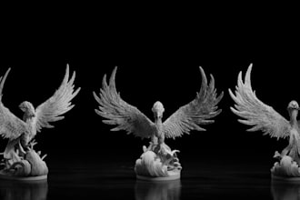 form 3d creature sculpted in zbrush for 3d printing,mascot models,figurines art