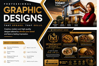 design a luxury business flyer and logo