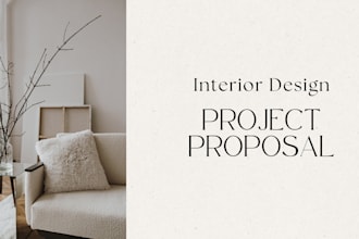 design interior design startup pitch deck client proposal growth pitch deck