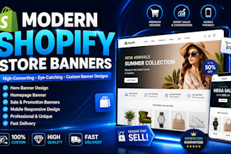create modern shopify store banners that increase conversions