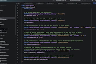 develop a data driven game prototype in unreal engine
