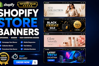 design a professional shopify banner that boosts sales