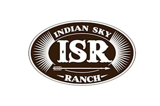 design monogram creative logo for indian sky ranch
