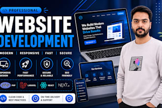 do professional website programming using laravel PHP or next js