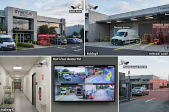 build cctv surveillance, object detection, tracking and analytics systems