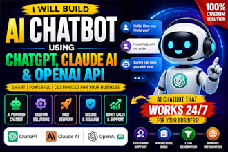 build ai chatbot using chatgpt, claude ai, openai API and gpt5