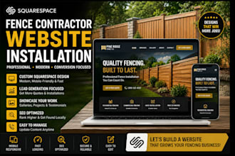 design wix fencing website fence contractor website fence installation website