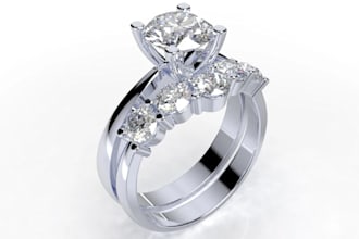 do mold ready 3d jewelry cad for casting rings, pendants, bracelets and earrings