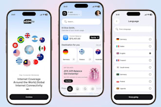 develop esim app, esim website, mvno and telecom platform