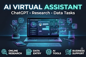 provide ai assistance research and data entry service