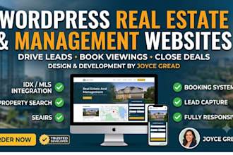 wordpress website for real estate management