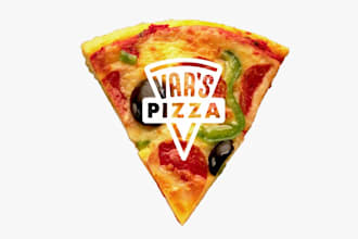 design casual eclectic pizza shop business logo