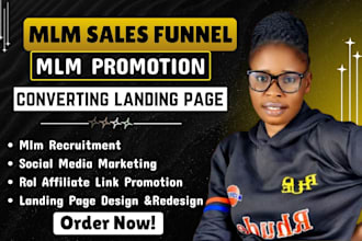 mlm sales funnel affiliate marketing mlm recruitment funnel landing page design