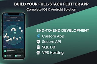 build a full stack flutter mobile app with backend
