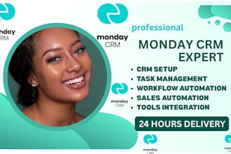 build customize automate workflow in monday CRM for your business company