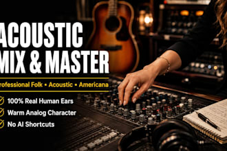 be your music mixing and mastering engineer to mix master your song