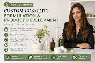 be your cosmetic chemists skin care formulation  hair care development laundry