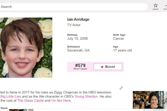 assist with famous birthdays profile creation and google knowledge panel