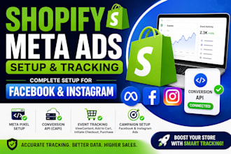 setup meta ads and meta pixel tracking for shopify store