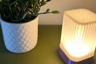 convert 3mf lamp design into manufacturing ready cad with led assembly