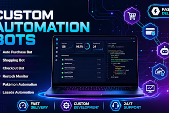 make auto purchase bot, pokemon bot, checkout, shopping, lazada bot, restock bot