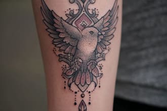 design a modern and minimalist tattoo design