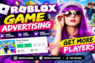roblox game promotion, roblox video advertising, roblox adervtising 100k players